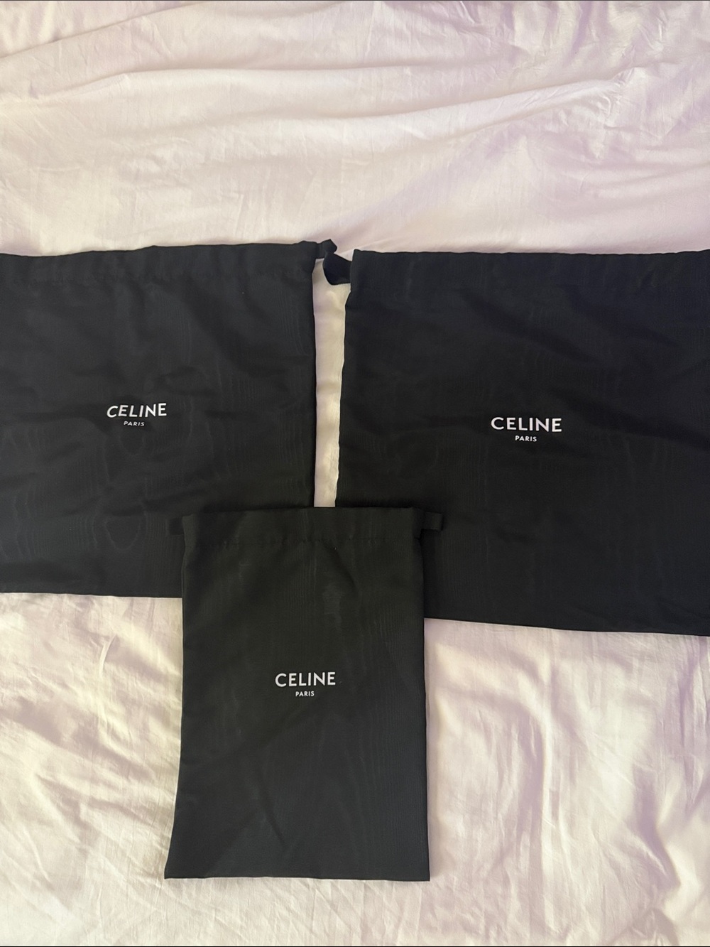 Celine Paris dust bags bundle of 3